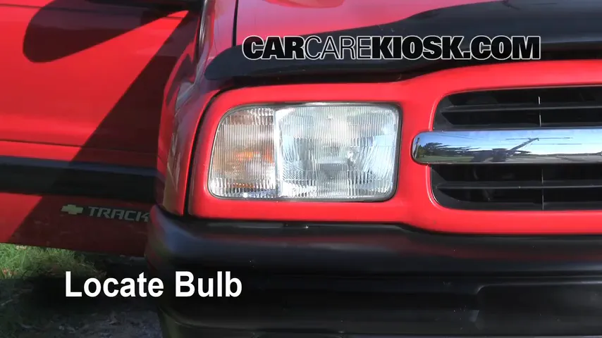 2000 Chevrolet Tracker 2.0L 4 Cyl. (2 Door) Lights Headlight (replace bulb)